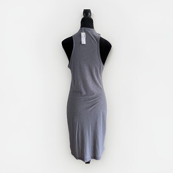 Standard James Perse Tank Dress – Size 2 – Gray Stretch Knit, Minimalist Travel - Picture 4 of 9